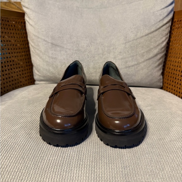 Reformation Agathea Chunky Loafer Espresso Leather - Picture 5 of 10